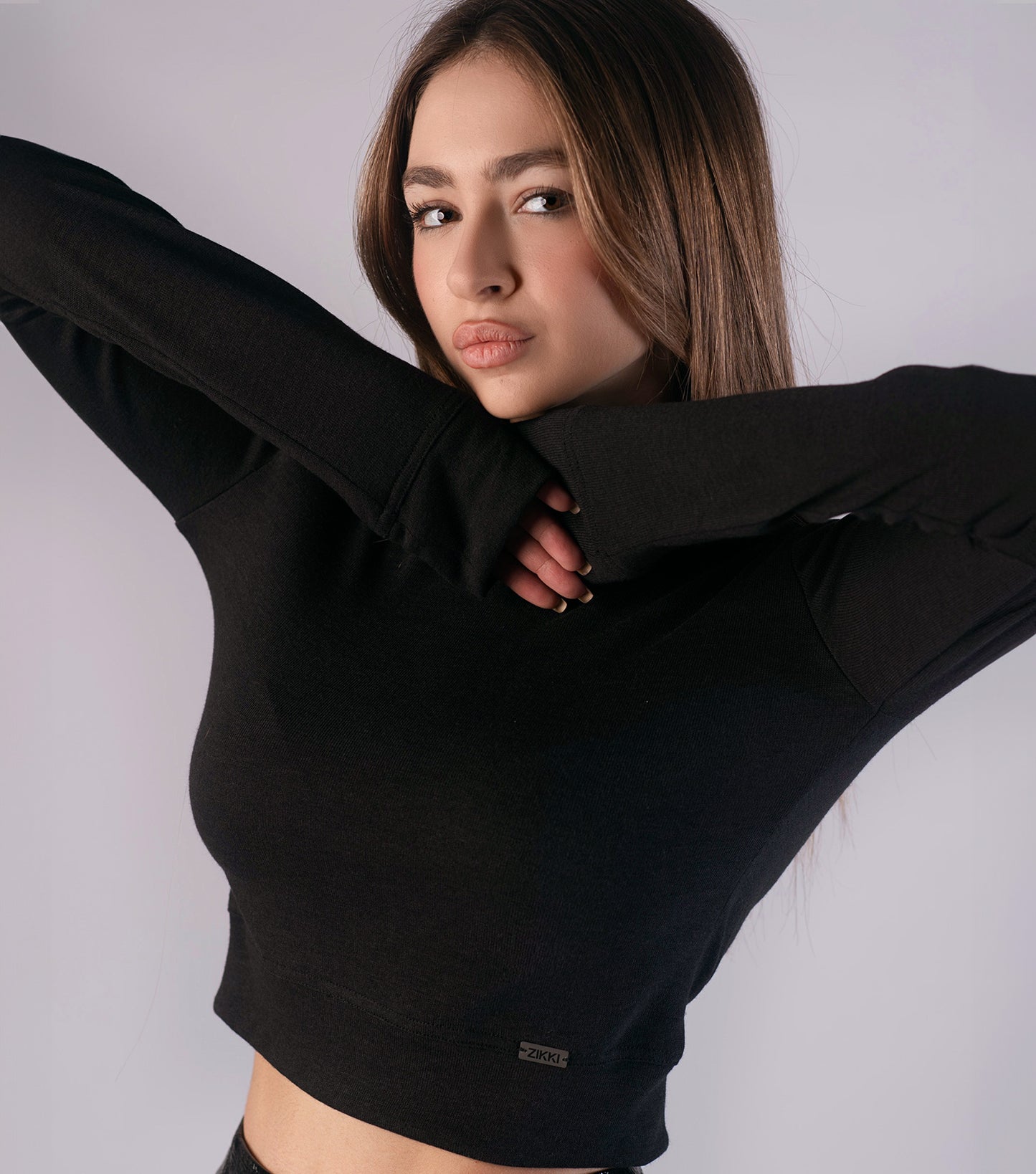 Cropped Sweater Black