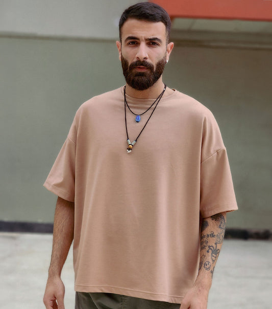 Oversized T-Shirt Camel