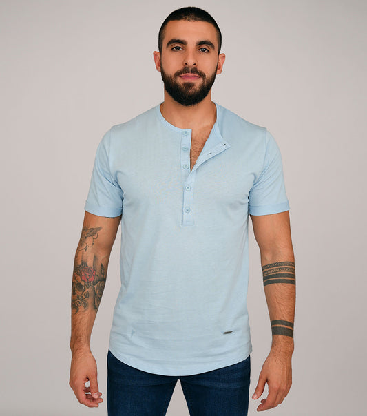 Cotton T-shirt Light Blue